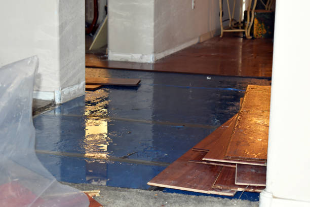 Professional Water Damage Restoration technician working in Oakwood, PA